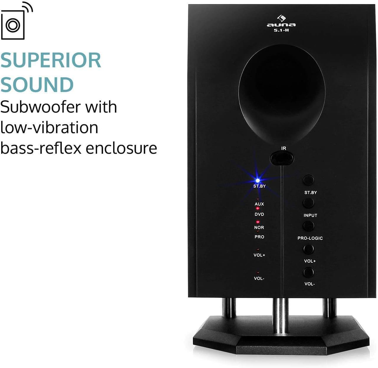 auna 5.1 surround sound system