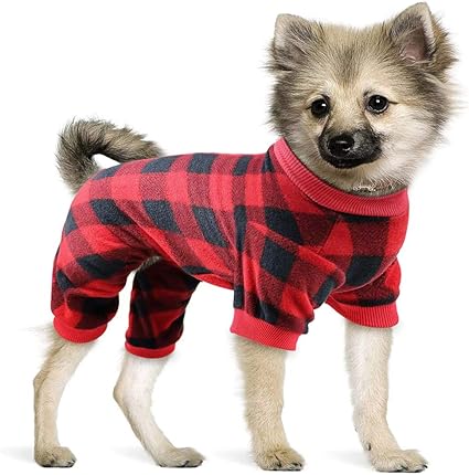 red flannel dog pajamas