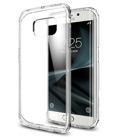Samsung Galaxy S7 Edge Hülle, Spigen® [Ultra Hybrid] Luftpolster-Technologie [Crystal Clear] Durchsichtige Rückschale und TPU