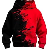 sanatty 3D Print Hoodies for Teen Boys Kids, Graphic Printed Sweatshirt Pullover, 6-16 Years, with Pockets