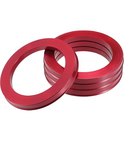 4x Hub Centric Rings 63.3mm To 54.1mm For Alutec, Anzio, Rial, Toyota, Mazda, Hyundai