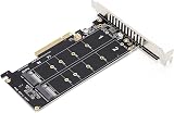 Yoidesu Dual M.2 NVMe SSD to PCIe X8 Adapter Card M Key Hard Drive Converter view 8
