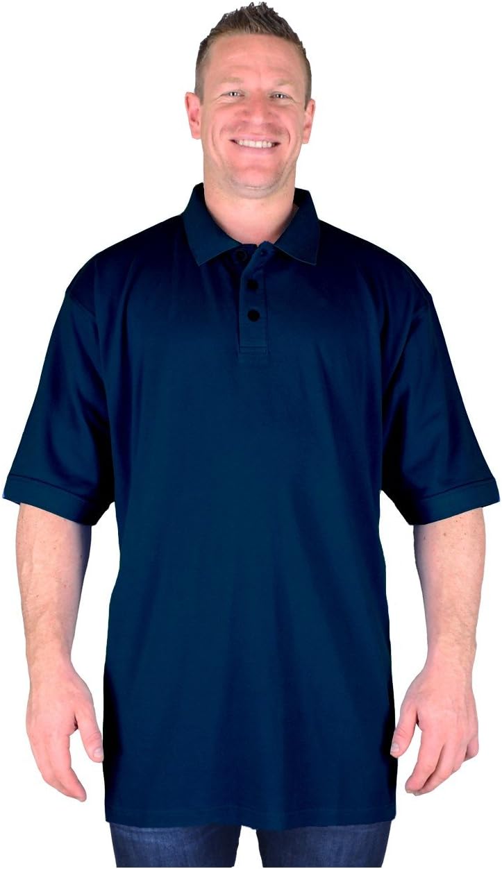 Big Mens Navy BTS Jones Tall Polo Shirt L XL 2XL 3XL 4XL 5XL 6XL 7XL 8XL