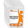 BulkSupplements.com Whey Protein Concentrate Powder - Whey Protein Powder Supplement, Unsweetened, Unflavored & Gluten Free, 30g per Serving, 1kg (Pack of 5) (11 lbs)