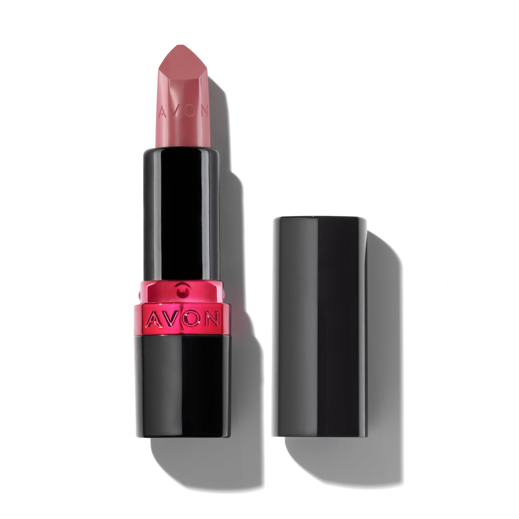 Avon Ultra Creamy Satin-finish Lipstick Carnation with Vitamin E, Avocado Oil and Jojoba Oil for a Creamy and Comfy Feel, Rich Colour and Full Coverage, Cruelty Free