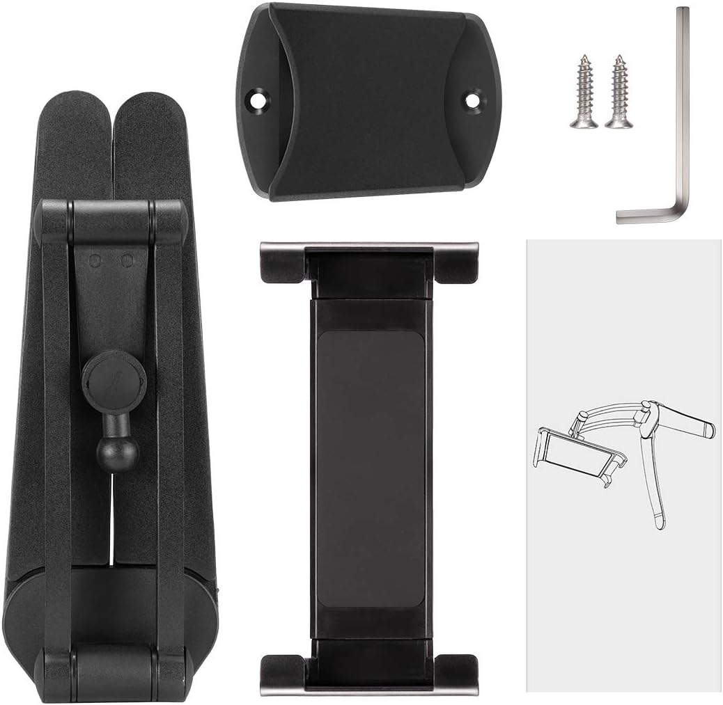 2-in-1 Kitchen Tablet Stand, Adjustable Wall Tablet Stand Pull-Up Lazy Bracket Desktop Mount Support 5-13" Width i-Pad Phone Holder: Electronics