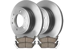 AUTO SHACK AutoShack CBO644131012 Rear Brake Kit Rotors and Ceramic Pads Pair of 2 Driver and Passenger Side Replacement for 2004-2011 Ford F-150 2006-2008 Lincoln Mark LT 3.5L 4.2L 4.6L 5.0L 5.4L V8 4WD AWD RWD