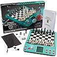 Electronic Grandmaster Chess Game- Play Opponent, or Multi Level Computer, Plus Talking Coach & Preset Exercises- Perfect for Kids & Adults- w 8 Bonus Games (Checkers, Chess, 4-in-A-Row), Gift