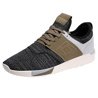 YEARNLY Laufschuhe Turnschuhe Straßenlaufschuhe Sneaker mit Snake Optik Damen Herren Sportschuhe Atmungsaktiv und verschleißf