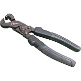 Compound Action Tile Nippers, Tile Working Tool with Tungsten-carbide Trimming Tips, Mosaic Trimmer Nipper Cutter, Tile Pliers 9-Inch