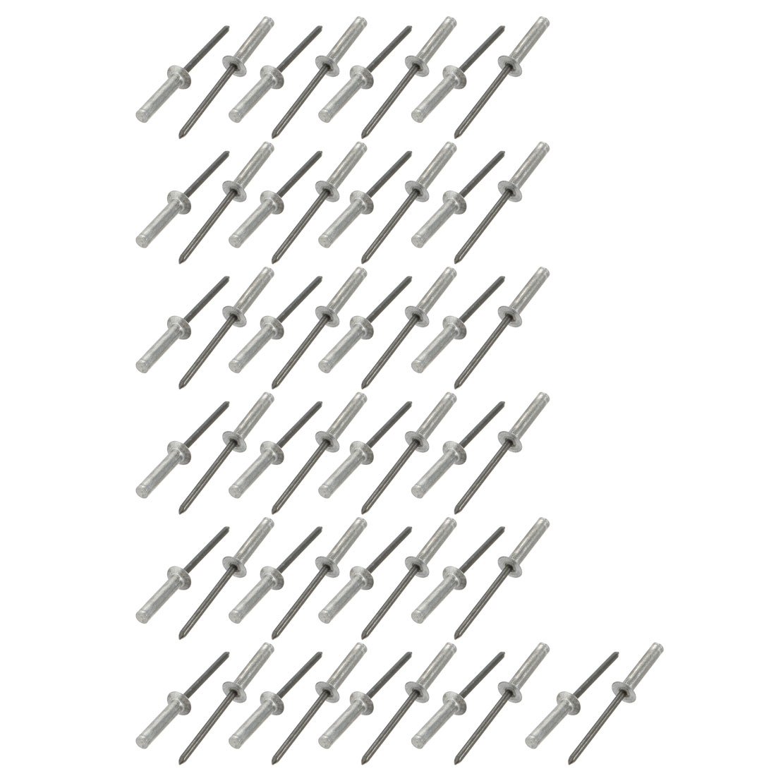 Sourcingmap 4mmx20mm Aluminum Countersunk Head Closed End Blind Rivets Fastener 50pcs