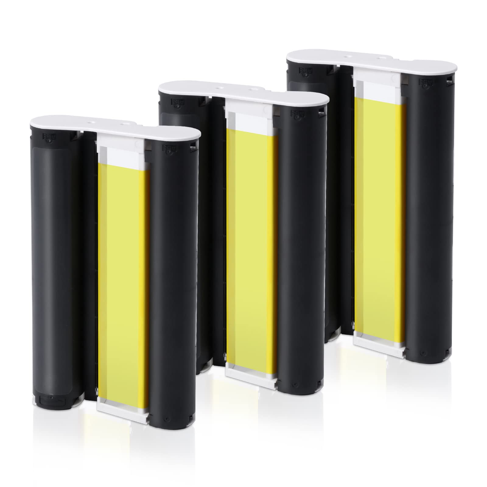 MarkField Compatible KP-108IN KP-36IN Ink Cartridge, Compatible with Canon Selphy CP1500 CP1300 CP1200 CP1000 CP910 CP900 CP810 Photo Printer, 3 Cassettes 100 x 148 mm (without Photo Paper)