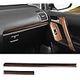 RONGSEN Wooden Texture Door Handle for Toyota Land Cruiser Prado 150 Window Lifting Panel Lc150 2010-2022 Interior Design Upgrade Accessories Fj150 Armrest (Dark Color)