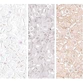 Miyuki Delica Seed Beads Bundle: Size 11/0, DB051, DB052, DB201-3 Tubes of 7.2 Grams ea