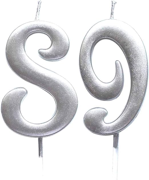 Number 75 Cake Topper Candles Party Decoration For Women Or Men