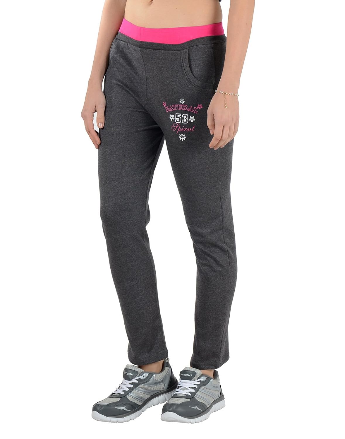 2day's women cotton yoga pyjama (dark grey)