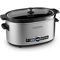 KitchenAid KSC6223SS 6-Qt. Slow Cooker with Standard Lid - Stainless Steel
