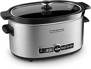 KitchenAid KSC6223SS 6-Qt. Slow Cooker with Standard Lid - Stainless Steel
