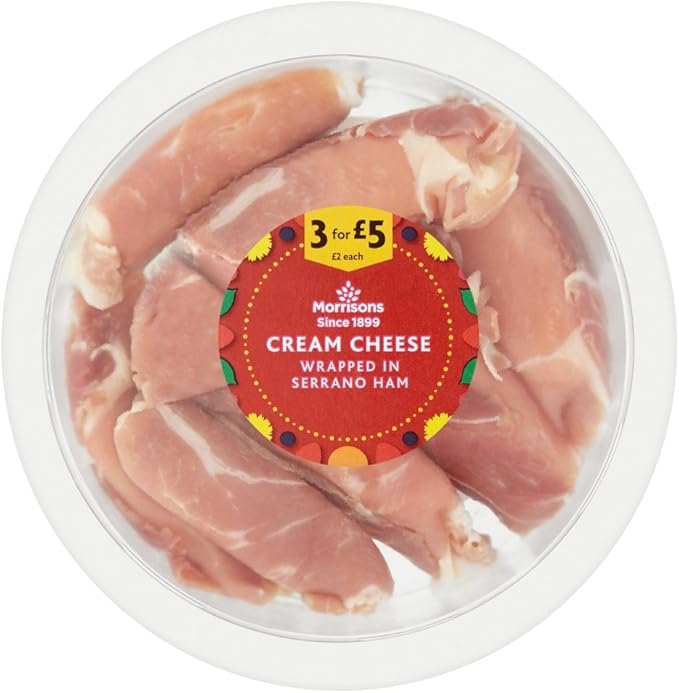 Morrisons Cream Cheese Wrapped in Serrano Ham, 100g Amazon.co.uk Grocery