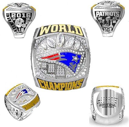 Male S Rings Super Bowl Champion Replica Ring Alloy New England Patriots Ring For Women And Men Collectible Amazon Ca Sports Outdoors