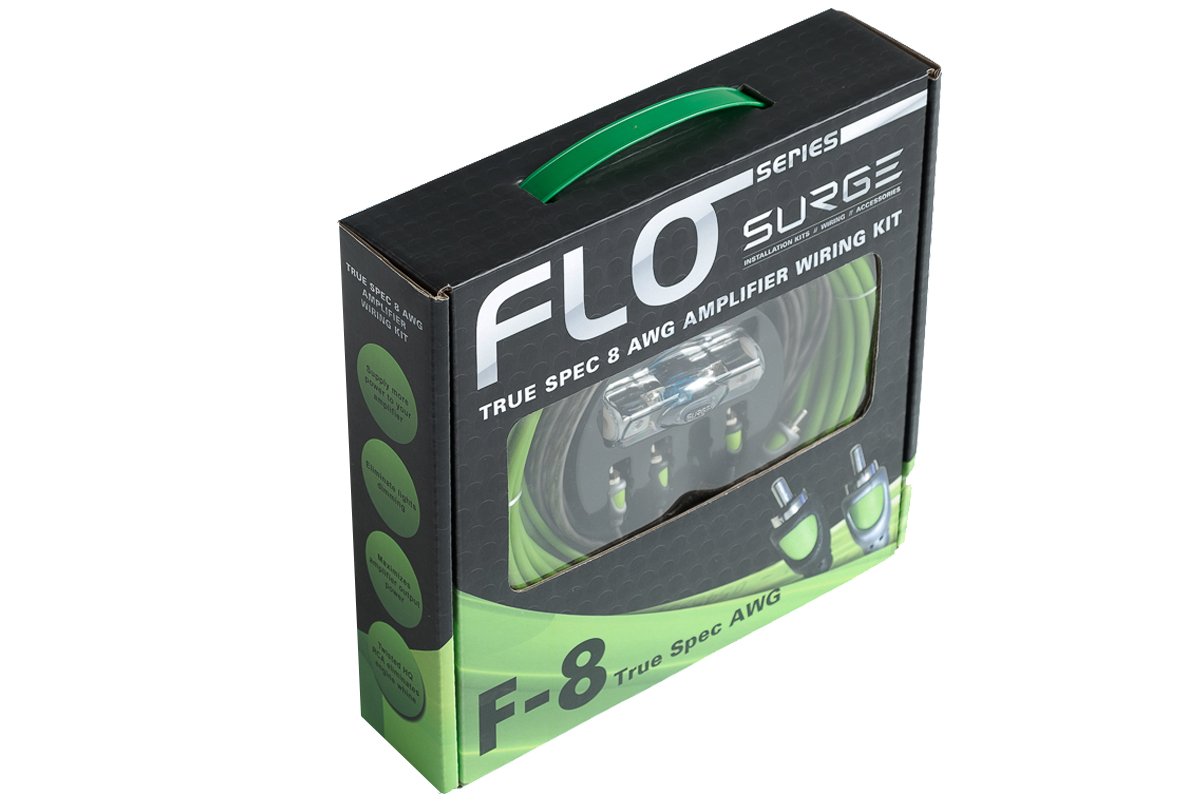 Amazon.com: Surge F-4 Flo Series by Surge 4 Gauge 2000W AWG Amplifier  Installation Wiring Amp Install Kit: Cell Phones & Accessories