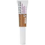 MAYBELLINE New York Super Stay Super Stay Full Coverage, Brightening, Long Lasting, Under-eye Concealer Liquid Makeup Forup to 24H Wear, With Paddle Applicator, Warm Olive, 0.23 fl. oz.