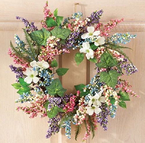 Wreath for Front Door Spring Berry Easter Decor