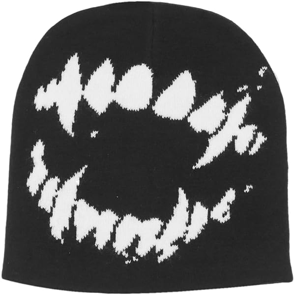 ビーニー　skull of venom beanie Marvel Venom Beanie Hat, Winter Knit Cap with Cuff and Face