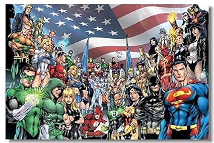 Amazon Com Fit You Justice League Batman Iron Man Canvas Wall