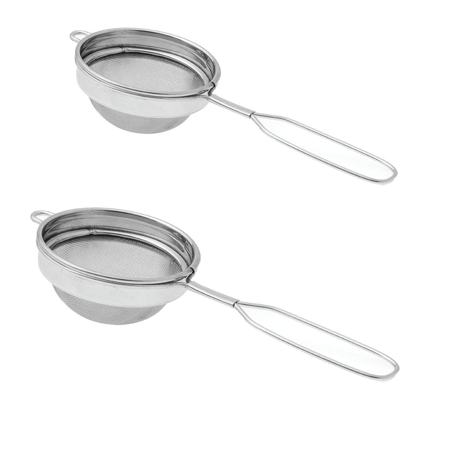 Buy Premium Stainless Steel Tea/Coffee Strainer 2 Pcs (10 cm, Medium