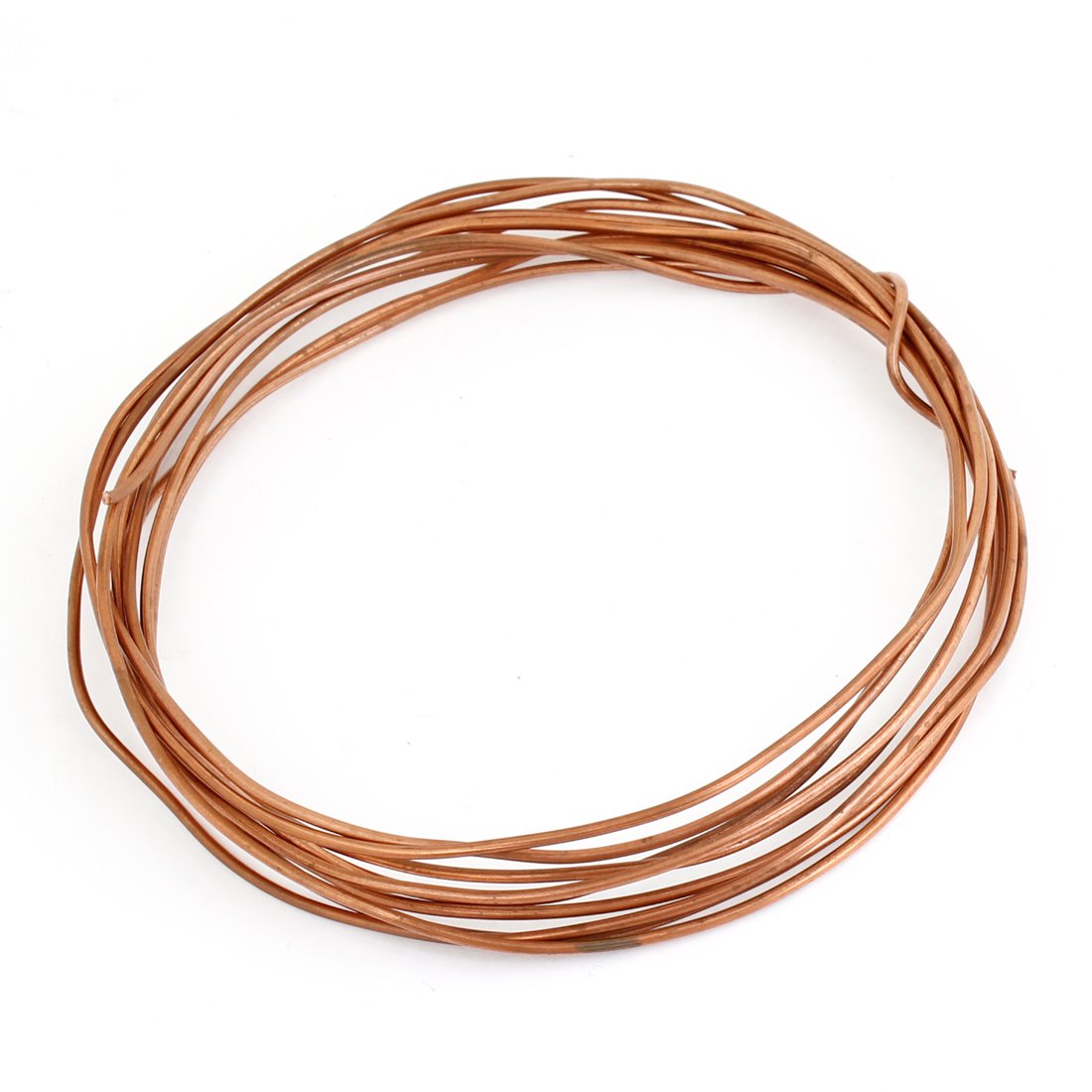 Sourcingmap 2.7M Length Copper Tone Refrigeration Slender Pipe Tubing Coil
