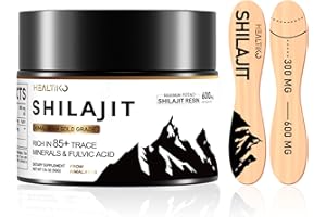 HEALTIKO Shilajit Pure Himalayan Organic Shilajit Resin, 50 Grams (1 Pack)