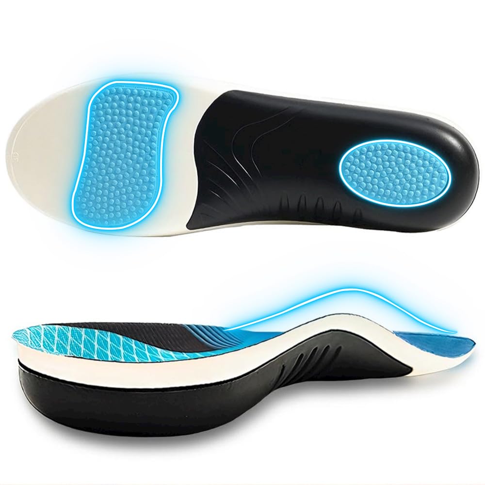 Photo 1 of 1 Pair Arch Support Inserts Women Men, Orthotic Inserts for Flat Feet, Plantar Fasciitis Insoles, Pain Relief Shoe Inserts for High Arch Support Insoles (Men 7.5-8 / Women 8.5-9)