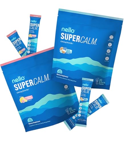 Amazon.com: Nello Supercalm Drink Mix - Strawberries & Cream and