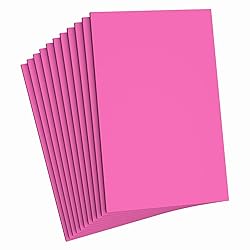Do²ping Pink Foam Sheets Crafts, 8.5x5.5 Inch Eva