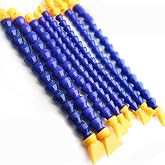 Beduan 1/4" Thread Water Oil Coolant Hose Pipe Plastic Adjustable Flexible Cooling Tube for Hydraulic Machinery/Water Cooling System (Pack of 10)