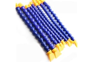 Beduan 1/4" Thread Water Oil Coolant Hose Pipe Plastic Adjustable Flexible Cooling Tube for Hydraulic Machinery/Water Cooling System (Pack of 10)