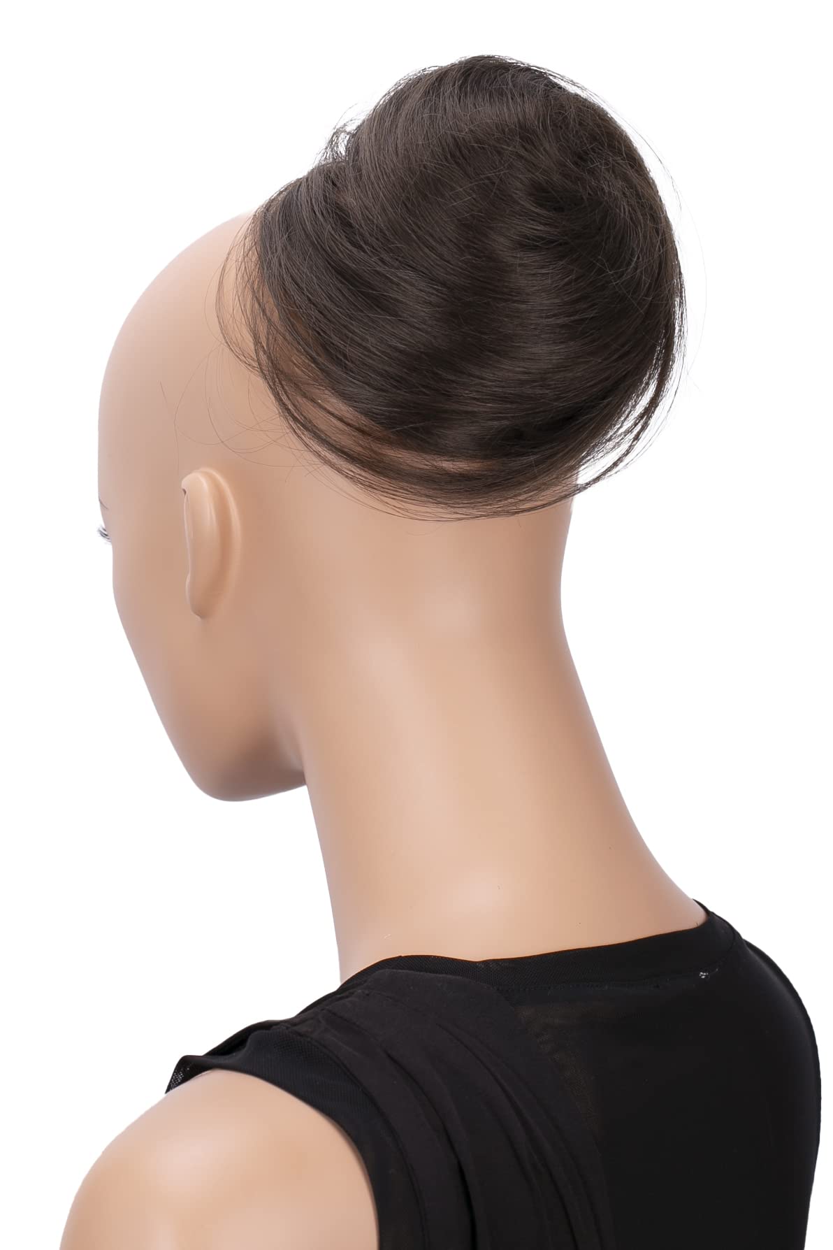 CAISHA Bun Hairpiece Ponytail Hepburn-Bun Scrunchie Updo Brunette DC13