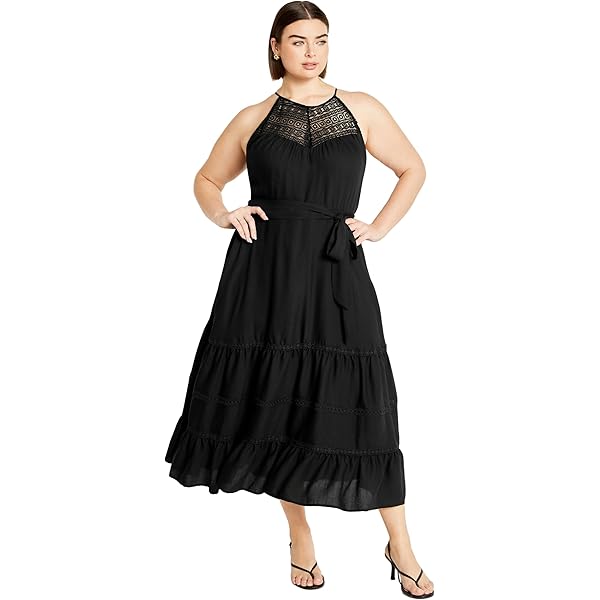 Jessica London Women's Plus Size Lace Fit & Flare Dress