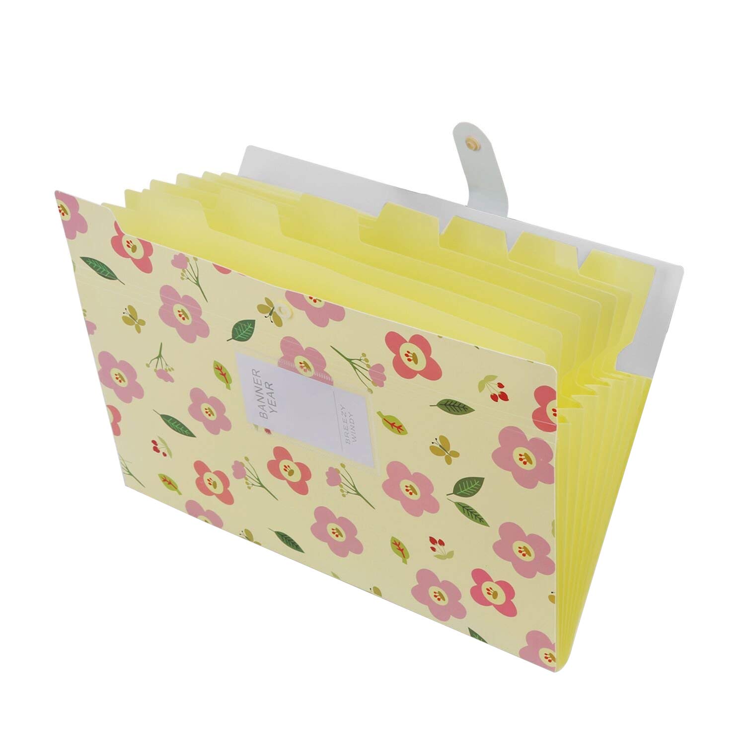 Dossier Accordéon Extensible 6 Poches A4 - Organiseur Documents Portable Avec Symboles Angleterre - Bureau Et École