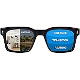 OuShiun Photochromic Progressive Multifocal Reading Glasses for Men Women Transition Multifocus Readers