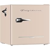 Frigidaire EFR176-CORAL 1.6 cu ft Coral Retro Fridge with Side Bottle Opener. for The Office, Dorm Room or Cabin