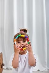 PLUS PLUS BIG Building Blocks Toy 100 Large Durable Pieces Rainbow Box view 4