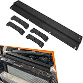 AUTOVIC Radiator Upper Support Bracket Kit for 1982-1992 Camaro Firebird | Fits 3-Row Radiators, Black Finish, Installation Hardware Included,