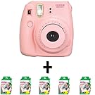 New 50 Films + Fuji Instax 8 - Pink - Fujifilm Instax Mini 8 Instant Camera Polaroid Type