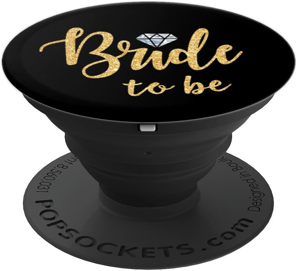Bride To Be Engagement Gift Wedding Bridal Party Favor Zx PopSockets PopGrip: Swappable Grip for Phones & Tablets