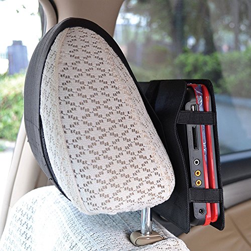 Car Headrest DVD Player Case Holder, Video DVD Car Mount Strap Case for 9 Inch-9.5inch
