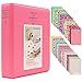 Ablus 64 Pockets Mini Photo Album for Fujifilm Instax Mini 7s 8 8+ 9 25 26 50s 70 90 Instant Camera & Name Card (64 Pockets, Flamingo Pink)