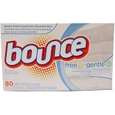 Bounce Fabric Softener Sheets, Free, 80 Sheets