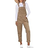 luvamia Corduroy Overalls for Women Adjustable Straps Fashion Bib Overall Jumpsuit with Pocket Tapered Leg Trendy 90s